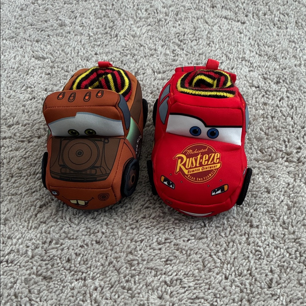 Kids Character Slippers - Red and Brown
